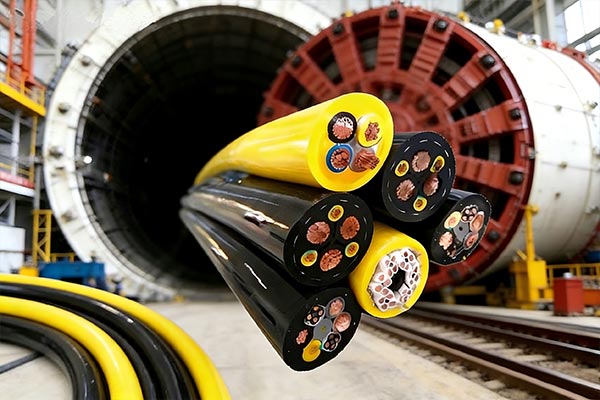 Gummiummantelte Kabel