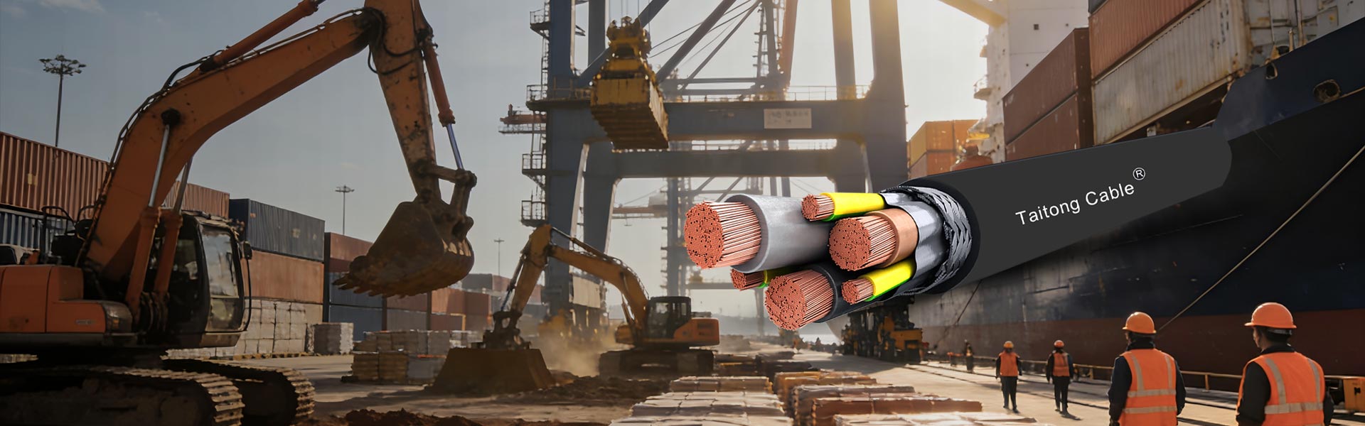 Spezielle gummiummantelte Kabel