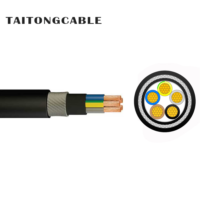 Niederspannungs-2-5-adrige Kupferleiter SWA-armierte XLPE-isolierte PVC-ummantelte Stromkabel