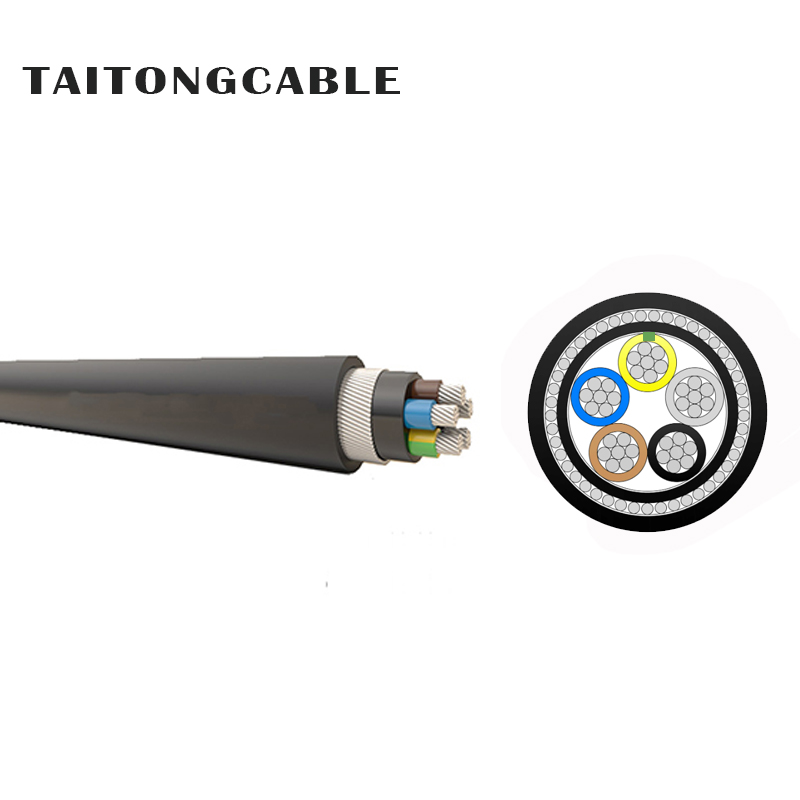 Niederspannungs-2-5-adrige SWA-gepanzerte Aluminiumleiter, XLPE-isolierte PVC-ummantelte Stromkabel