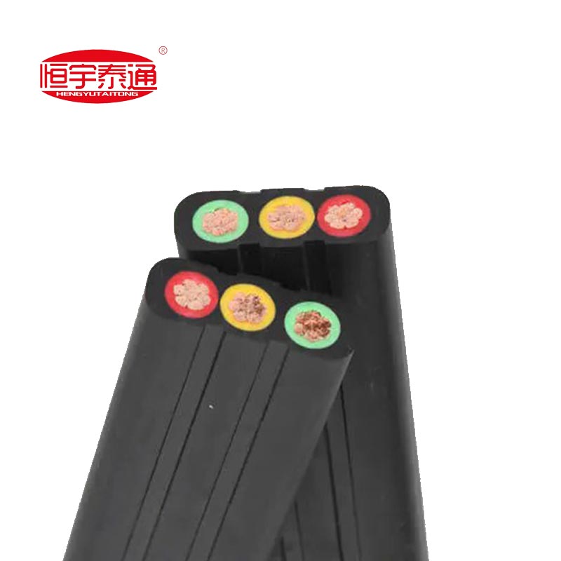 Spezielles, mit Gummi ummanteltes Flachkabel